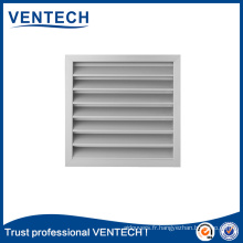 Ventilation des systèmes HVAC Grille de protection contre les intempéries en aluminium